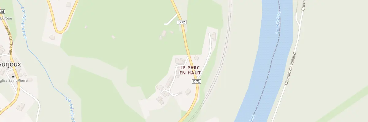 Plan du 2 Rue du Parc à Surjoux-Lhopital