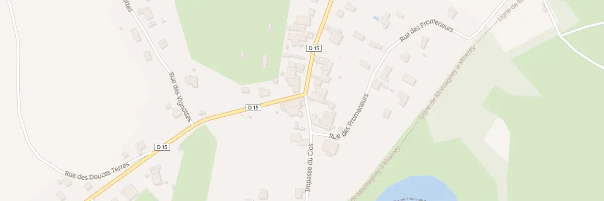 Plan du 2 Imp du Clos à Brussey