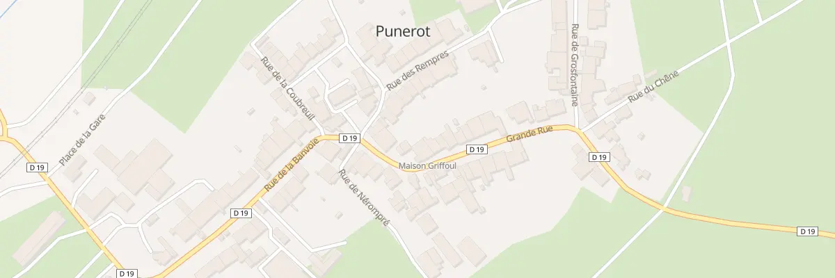 Plan du 5 Gr Grande Rue à Punerot