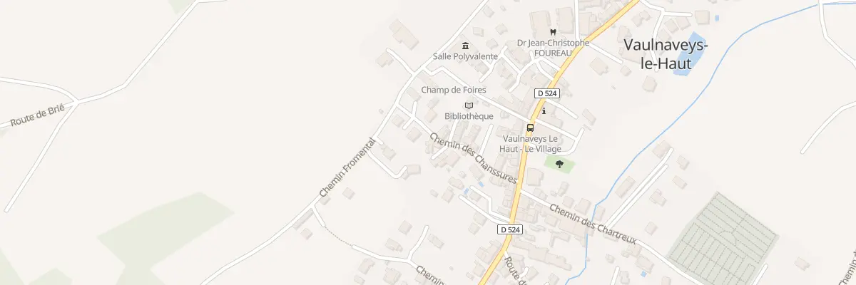 Plan du 113 Rue des Chanssures à Vaulnaveys-le-Haut
