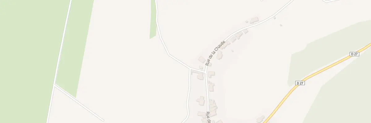 Plan du 179 Rue de la Chavée à Attignéville