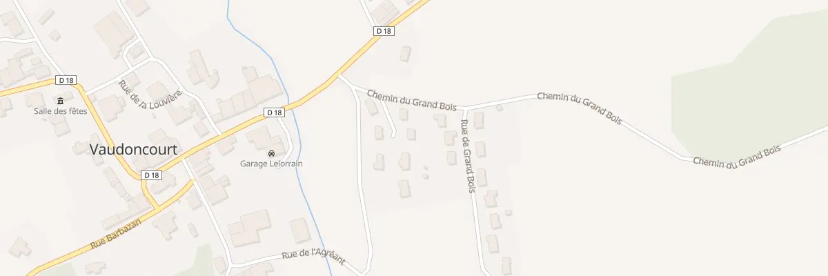 Plan du 3 Rue du Champ Le Clair à Vaudoncourt