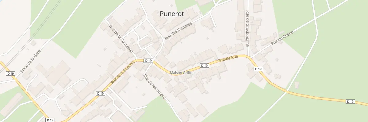 Plan du 7 Gr Grande Rue à Punerot