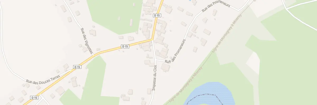 Plan du 5 Imp du Clos à Brussey