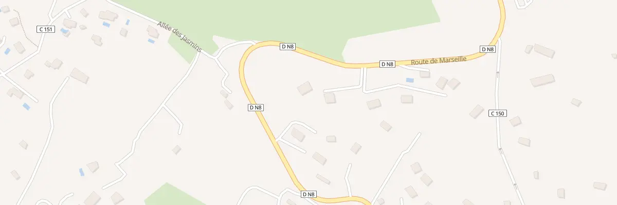 Plan du 9200 Pas de Pouyen au Beausset