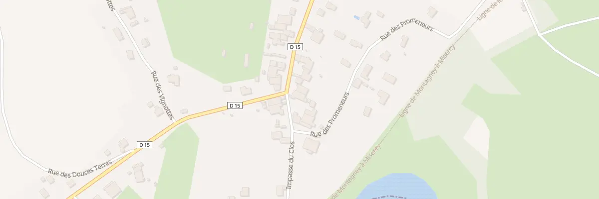 Plan du 2 Grande Rue à Brussey