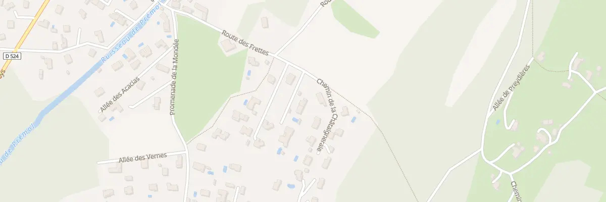 Plan du 60C Che de la Chataigneraie à Vaulnaveys-le-Bas