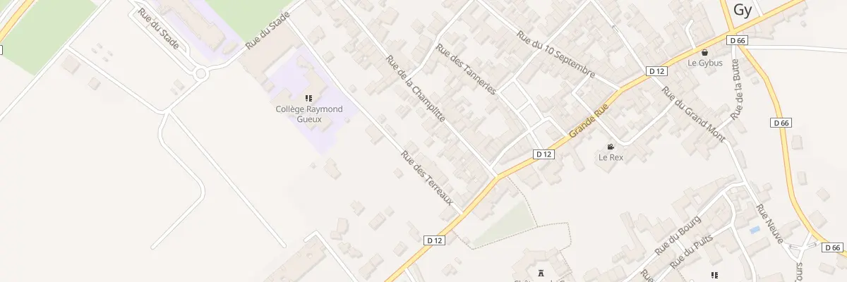 Plan du 18 Rue des Terreaux à Gy