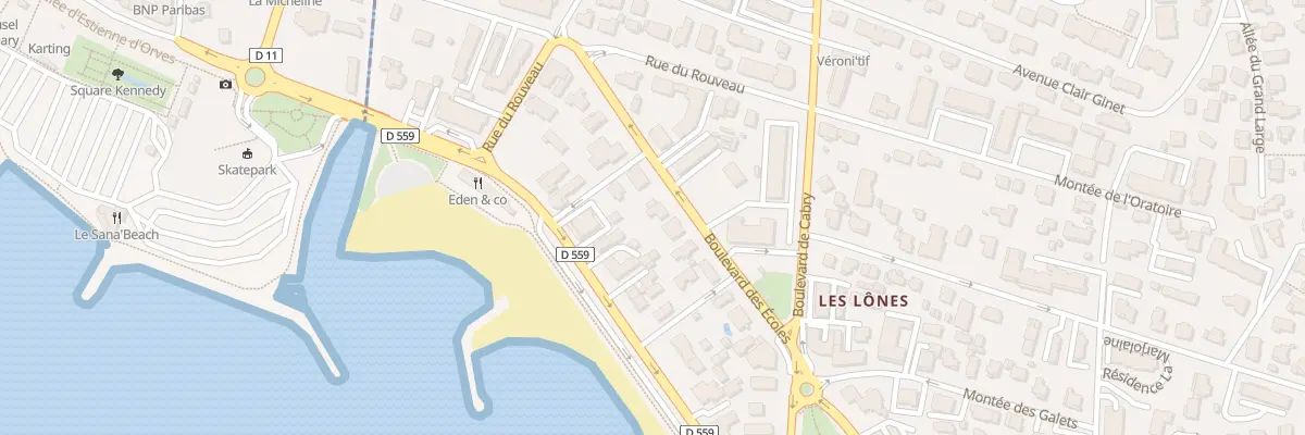 Plan du 869 Bd des Écoles à Six-Fours-les-Plages