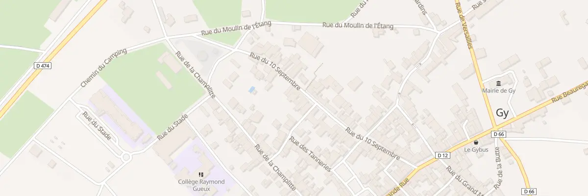 Plan du 43B Rue du Dix Septembre à Gy