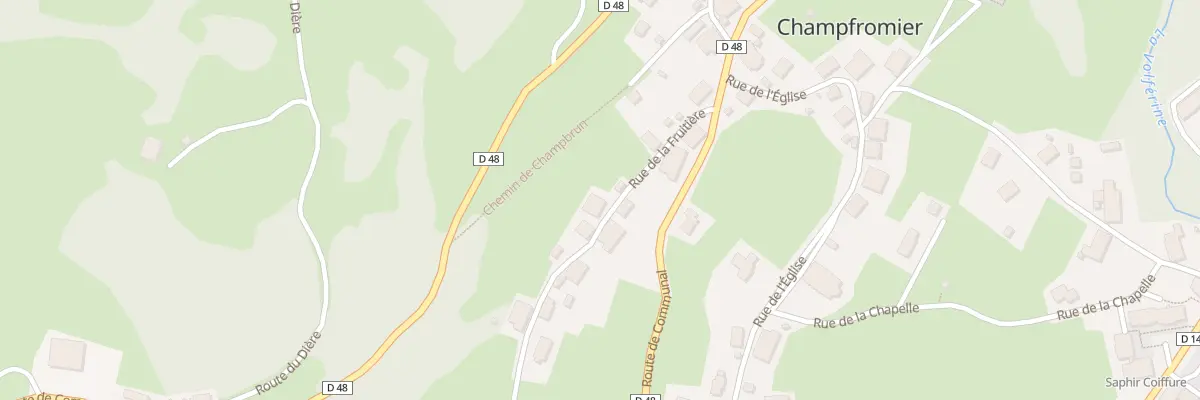 Plan du 651 Rue de la Fruitière à Champfromier
