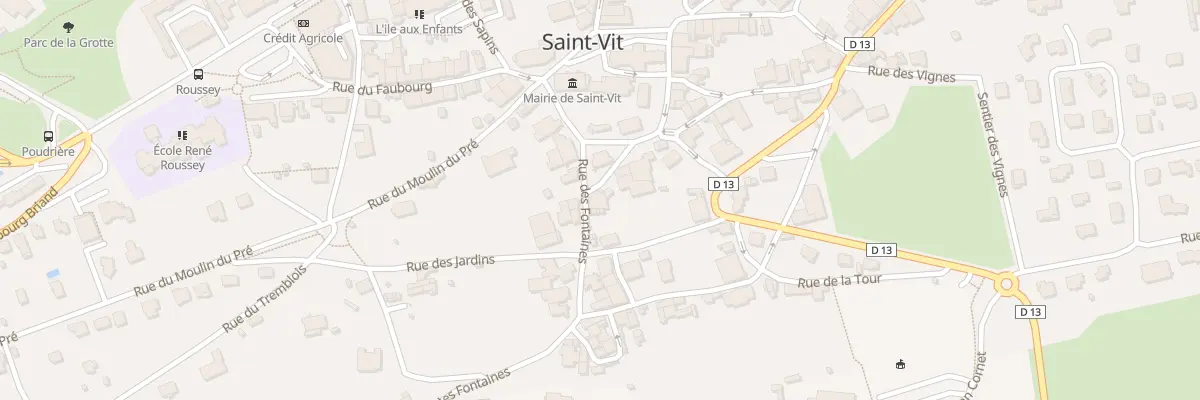 Plan du 2 Rue du Four à Saint-Vit