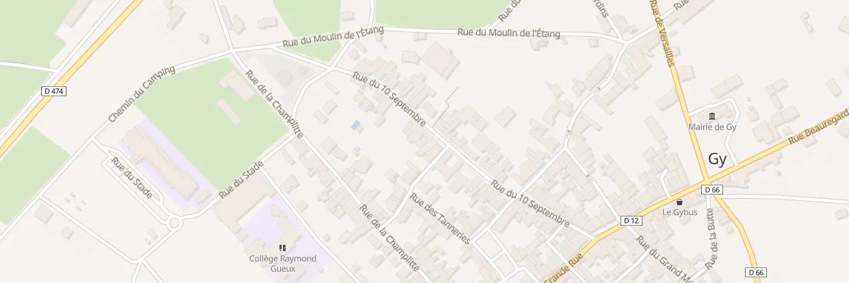 Plan du 37 Rue du Dix Septembre à Gy