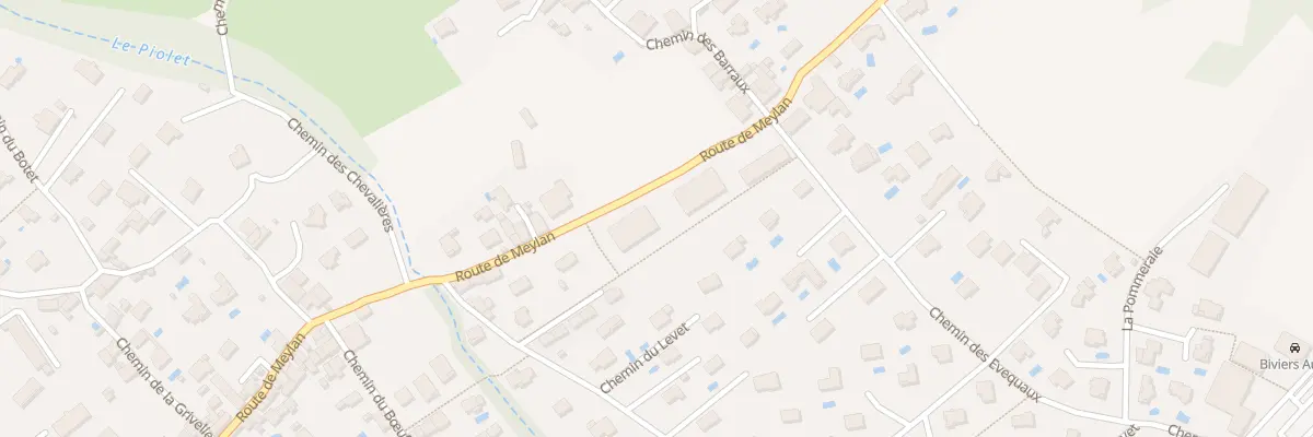 Plan du 2080 Rte de Meylan à Biviers