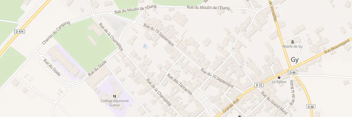Plan du 35 Rue du Dix Septembre à Gy