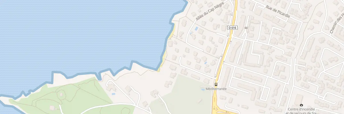 Plan du 9001 Le Cap Negre à Six-Fours-les-Plages