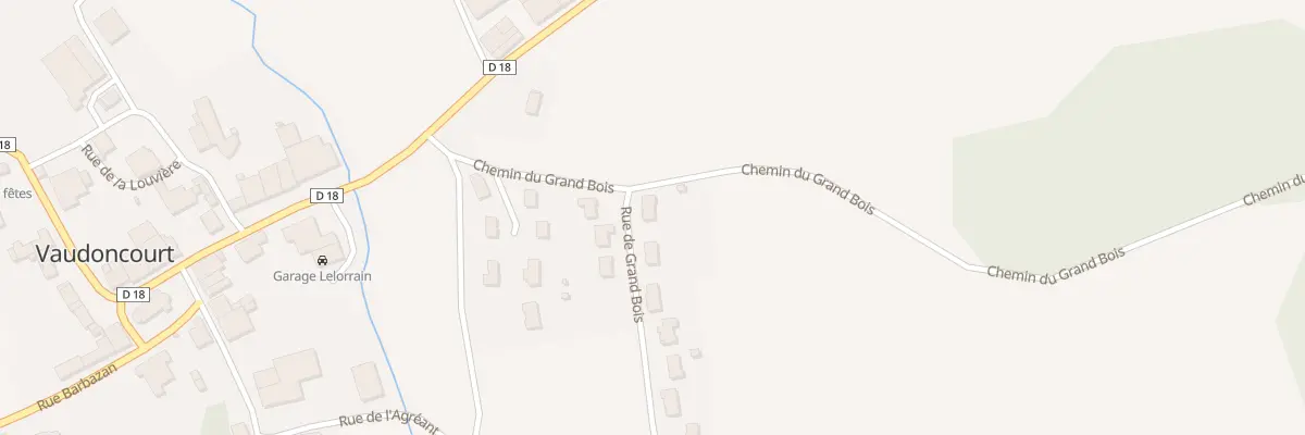 Plan du 1 Rue de Grand Bois à Vaudoncourt