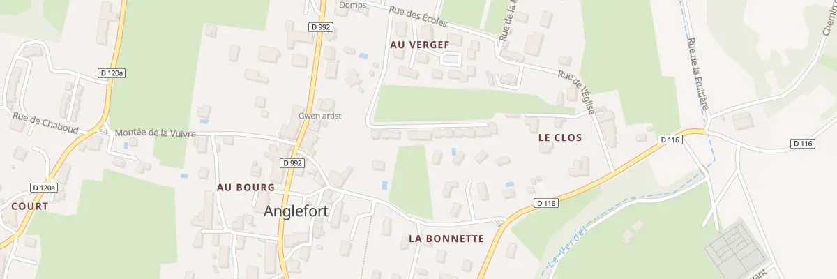 Plan du 164 Imp du Verger à Anglefort