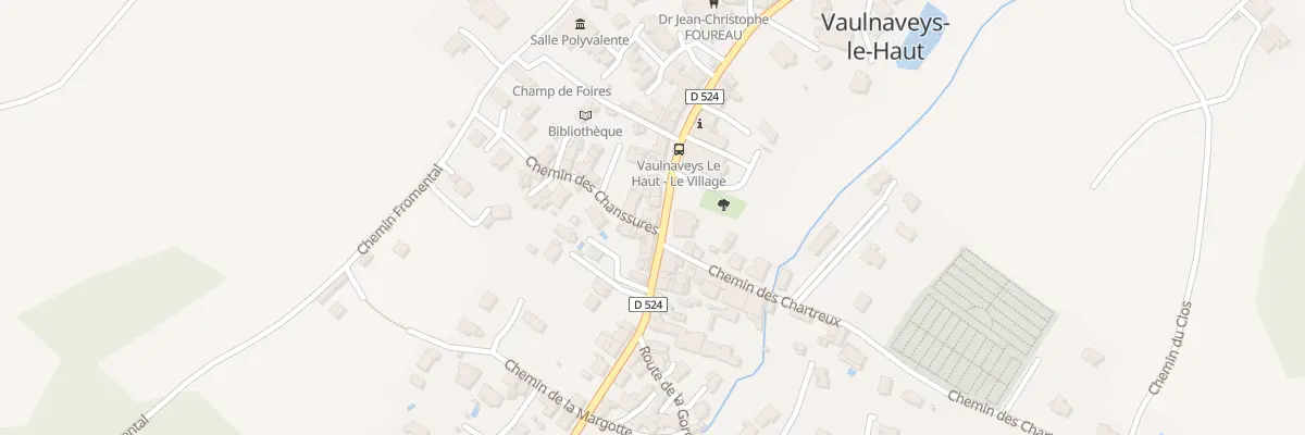Plan du 6 Rue des Chanssures à Vaulnaveys-le-Haut