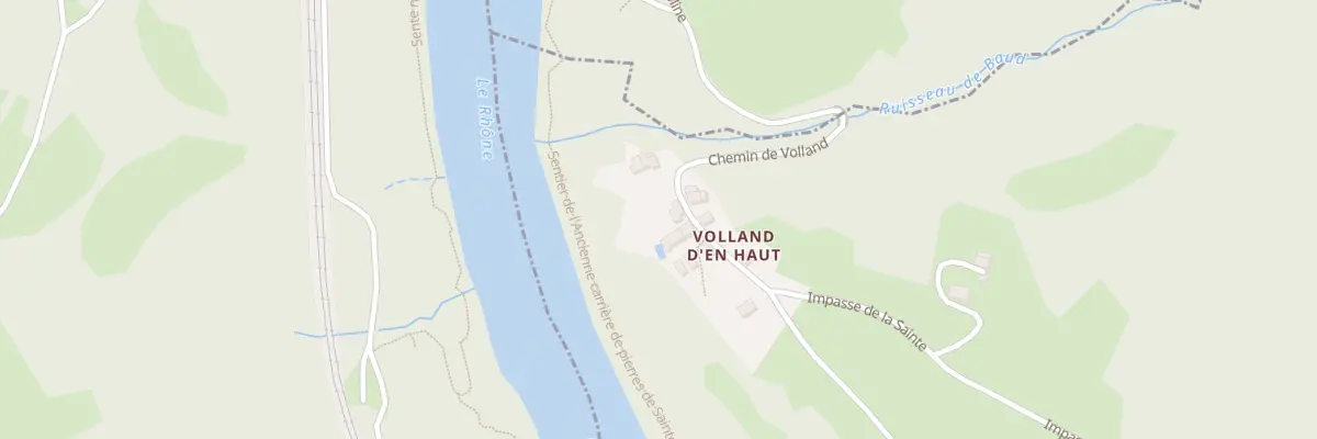 Plan du 1387 Che de Volland à Challonges