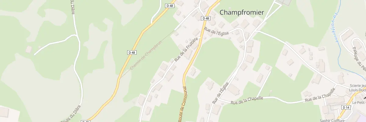 Plan du 712 Rue de la Fruitière à Champfromier