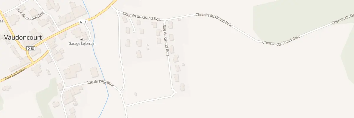 Plan du 7 Rue de Grand Bois à Vaudoncourt