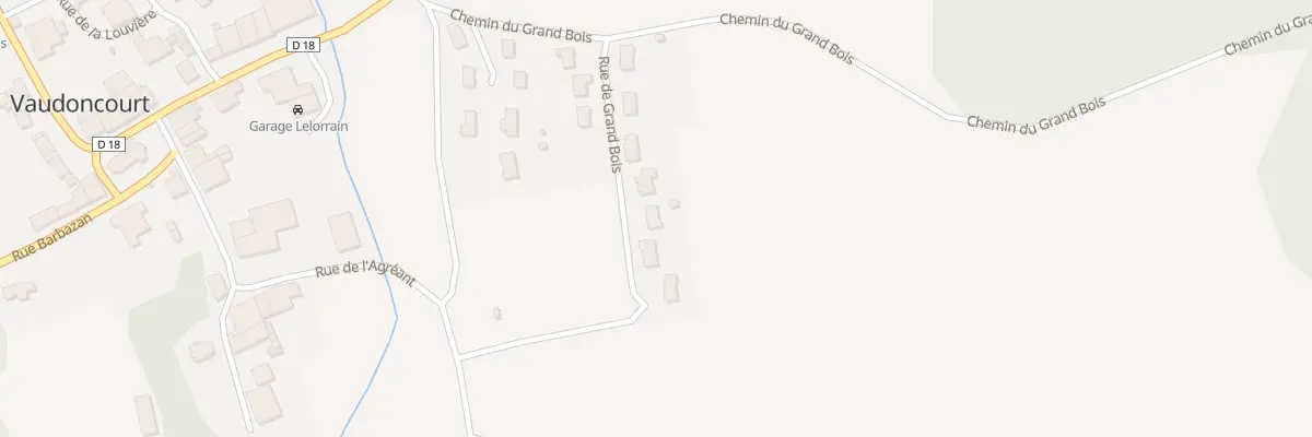 Plan du 9 Rue de Grand Bois à Vaudoncourt