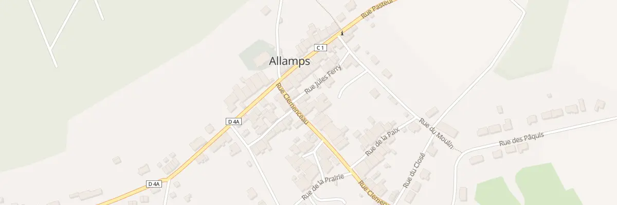 Plan du 5 Rue Clémenceau à Allamps