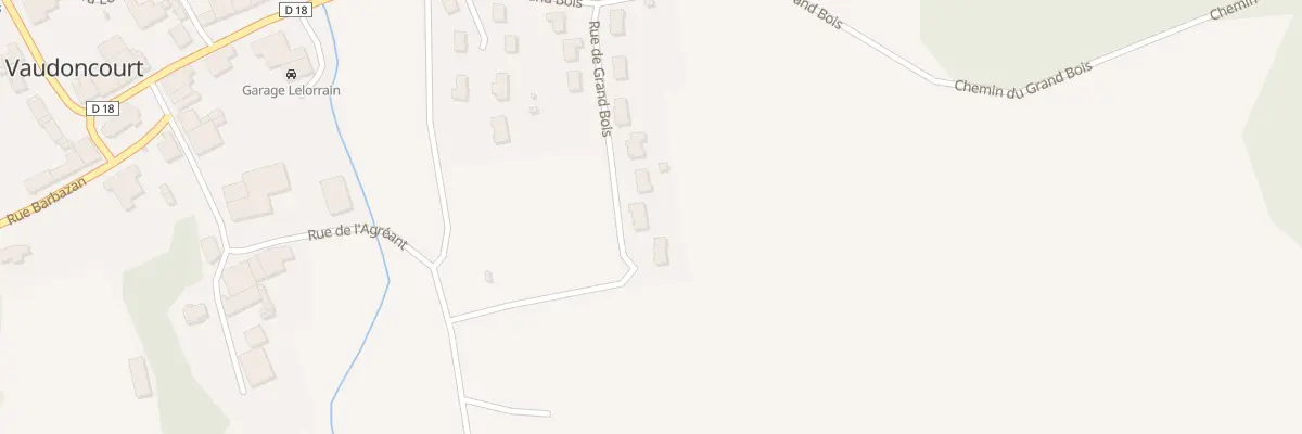 Plan du 11 Rue de Grand Bois à Vaudoncourt