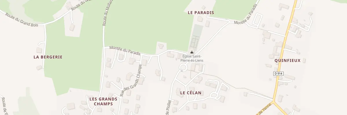 Plan du 487 Mte du Paradis à Saint-Pierre-de-Curtille