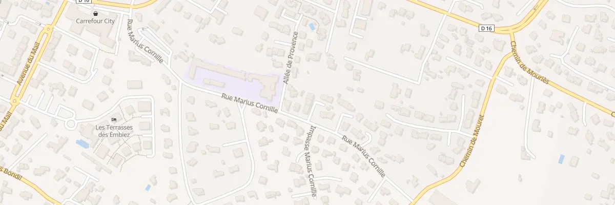 Plan du 383 Rue Marius Cornille à Six-Fours-les-Plages
