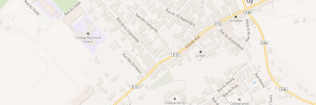 Plan du 9 Rue Pasteur à Gy