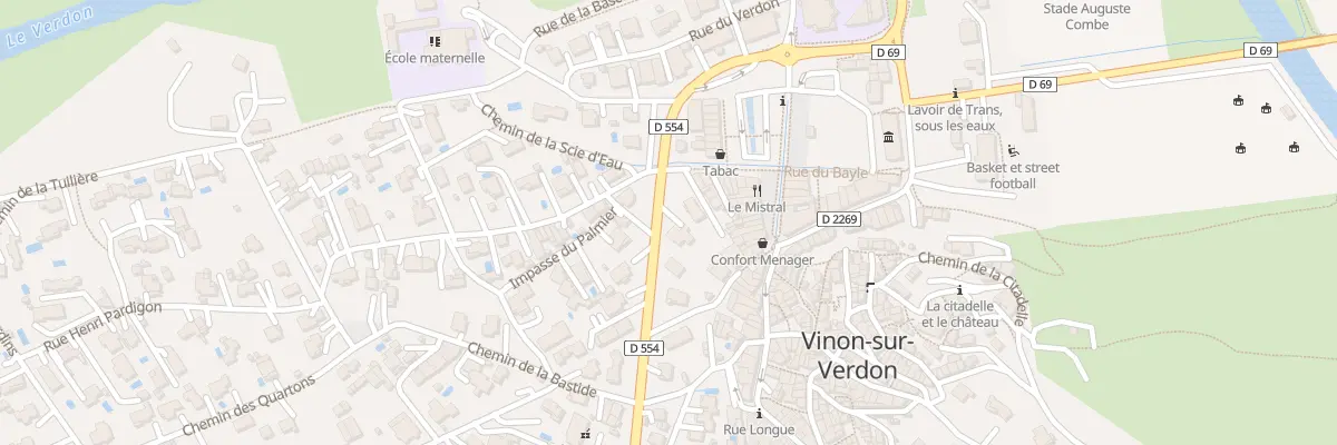Plan du 1 Av de la Republique à Vinon-sur-Verdon