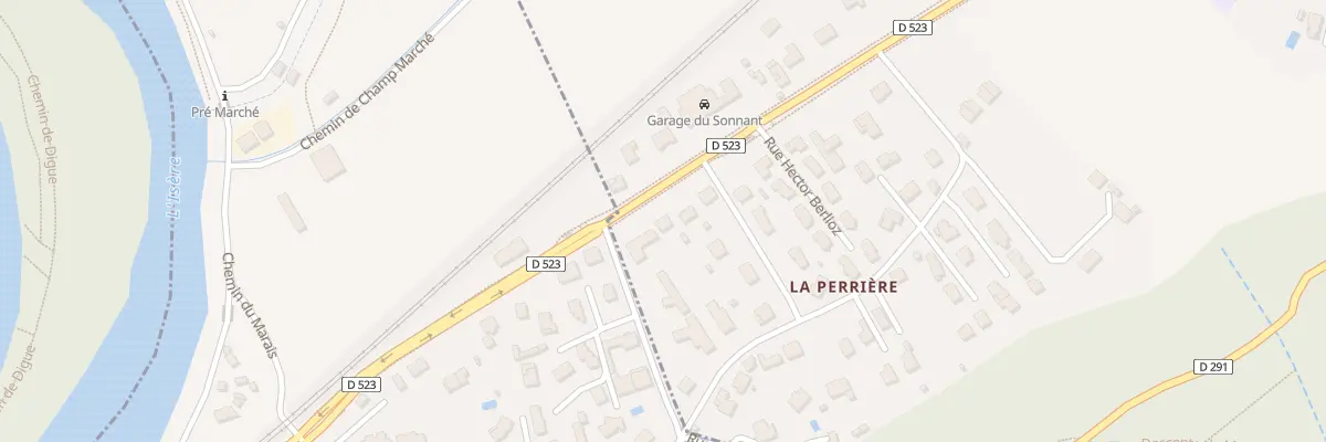 Plan du 849 Rue Hector Berlioz à Murianette