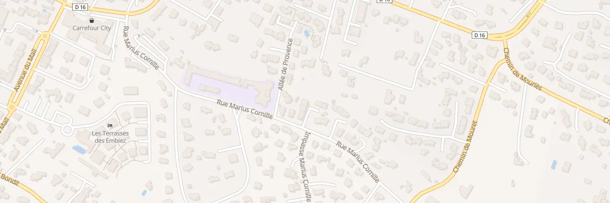 Plan du 385 Rue Marius Cornille à Six-Fours-les-Plages