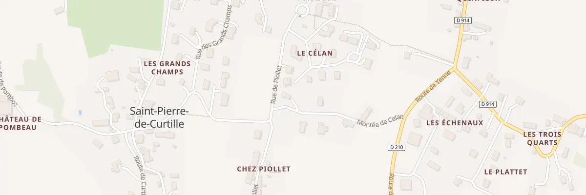 Plan du 192 Mte de Celan à Saint-Pierre-de-Curtille