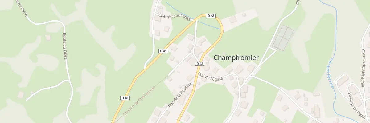 Plan du 17 Che du Vieux Bourg à Champfromier