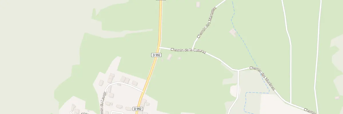 Plan du 40 Che de la Cuturaz à Anglefort
