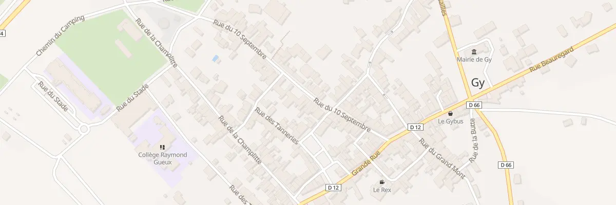 Plan du 29 Rue du Dix Septembre à Gy