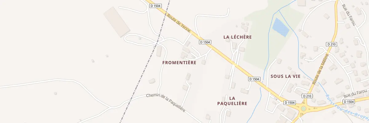 Plan du 5276F Fromentiere à Saint-Jean-de-Chevelu