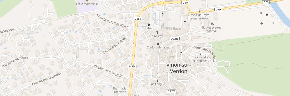 Plan du 5989 Av de la Republique à Vinon-sur-Verdon