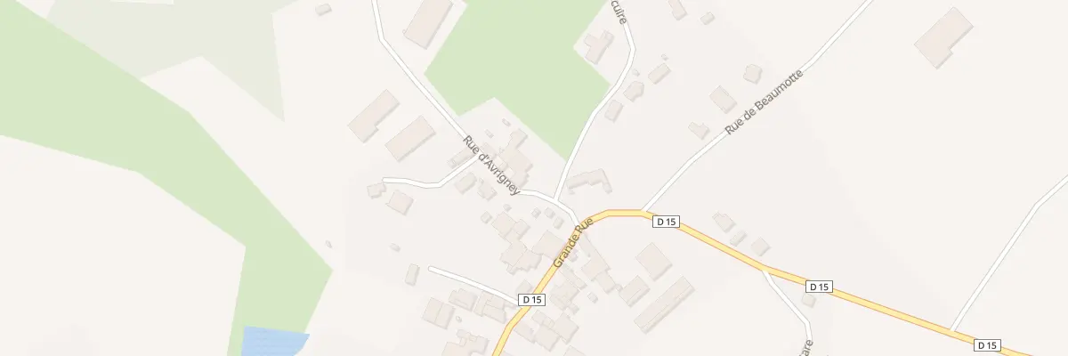 Plan du 2 Rue d’Avrigney à Brussey