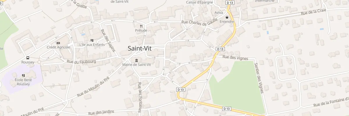 Plan du 7 Rue des Ecoles à Saint-Vit