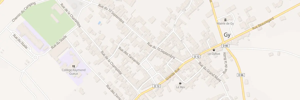 Plan du 21 Rue du Dix Septembre à Gy