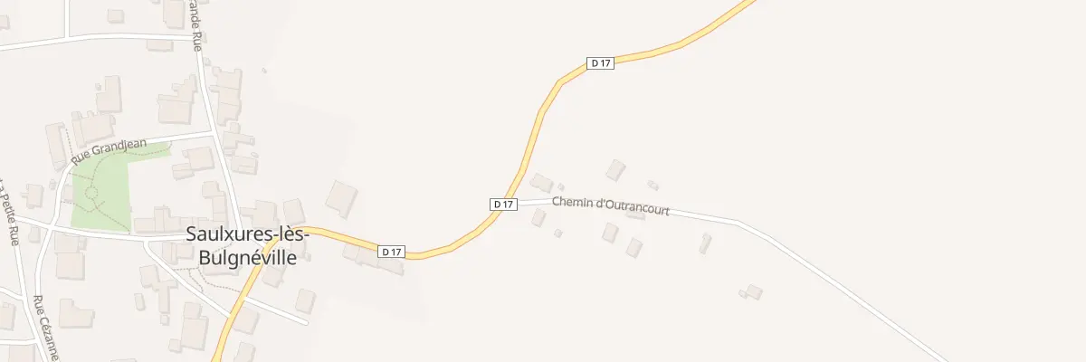 Plan du 1 Che d’Outrancourt à Saulxures-lès-Bulgnéville