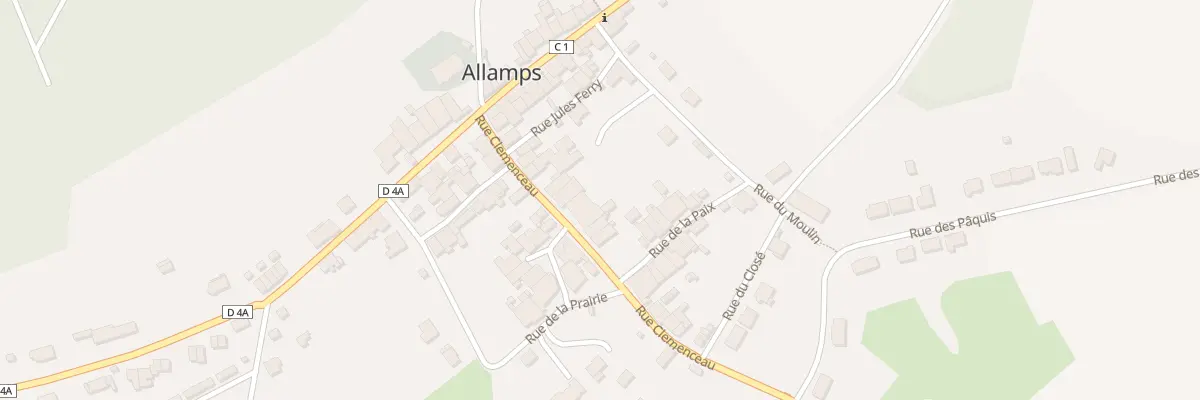 Plan du 13 Rue Clémenceau à Allamps