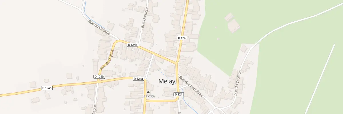 Plan du 2 Rue du Four à Melay