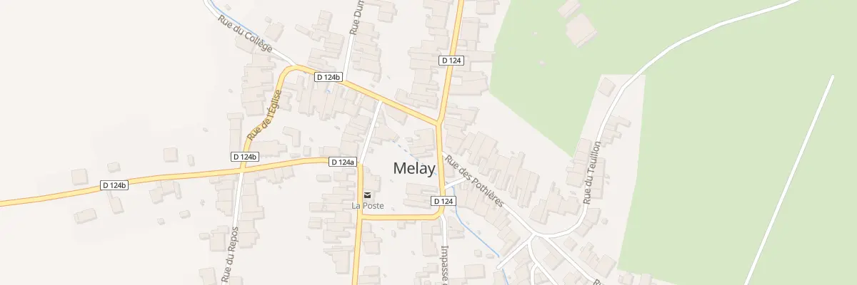 Plan du 2 Rue du Lavoir à Melay