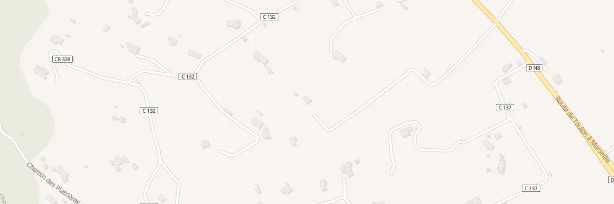 Plan du 155 Che No 135 de la Miquelette au Beausset