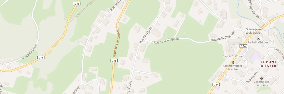 Plan du 376 Rue de l’Eglise à Champfromier